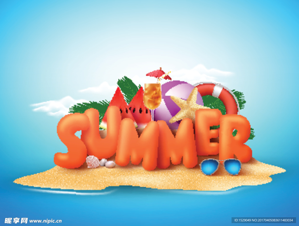 卡通夏天