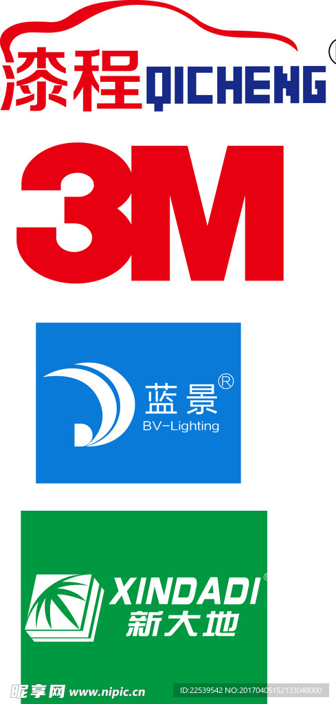 漆程标3M标新大地 蓝景标