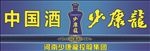 少康龍酒喷绘广告蓝色