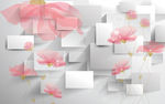 3D透明花素材