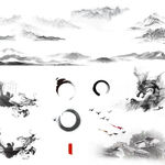水墨山水素材