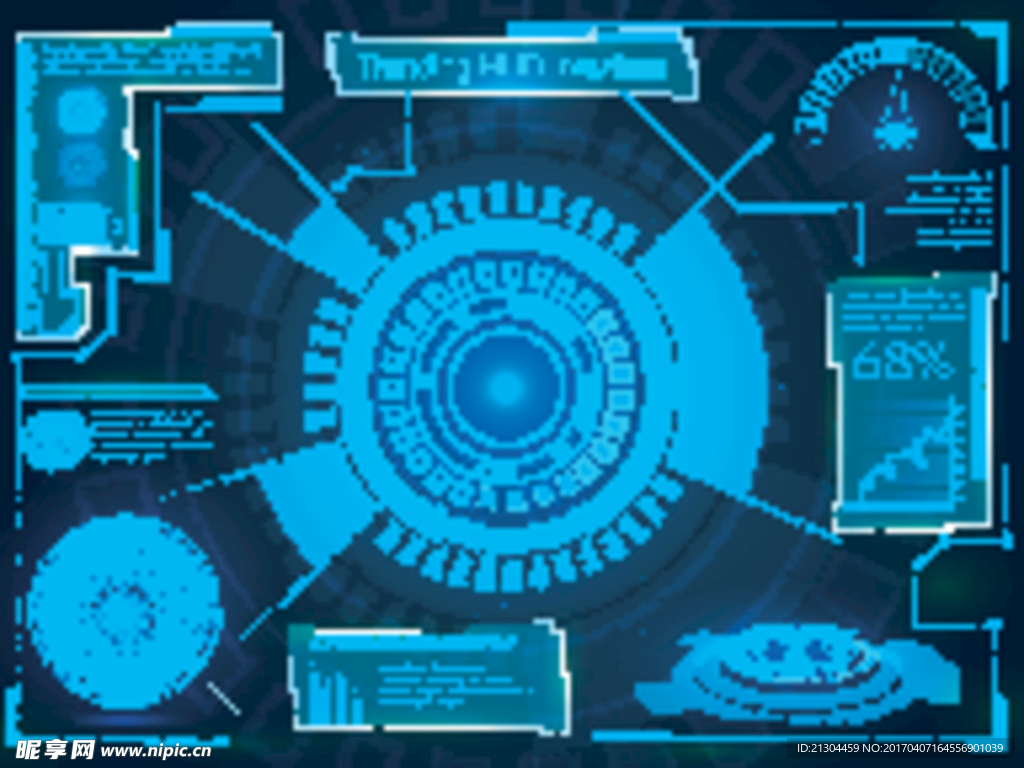HUD界面矢量素材