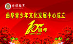 十周年庆典背景