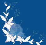 百合花 花纹  底纹  边框花