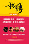 招聘海报 美容院招聘 理发店招