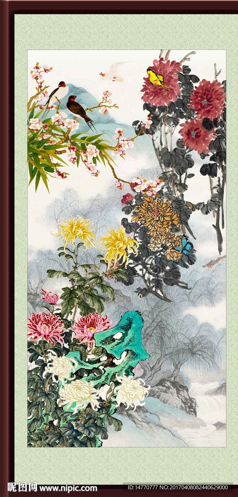 国画牡丹