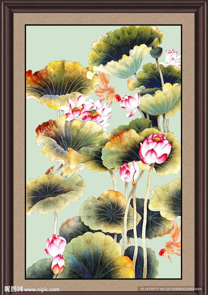 国画荷花