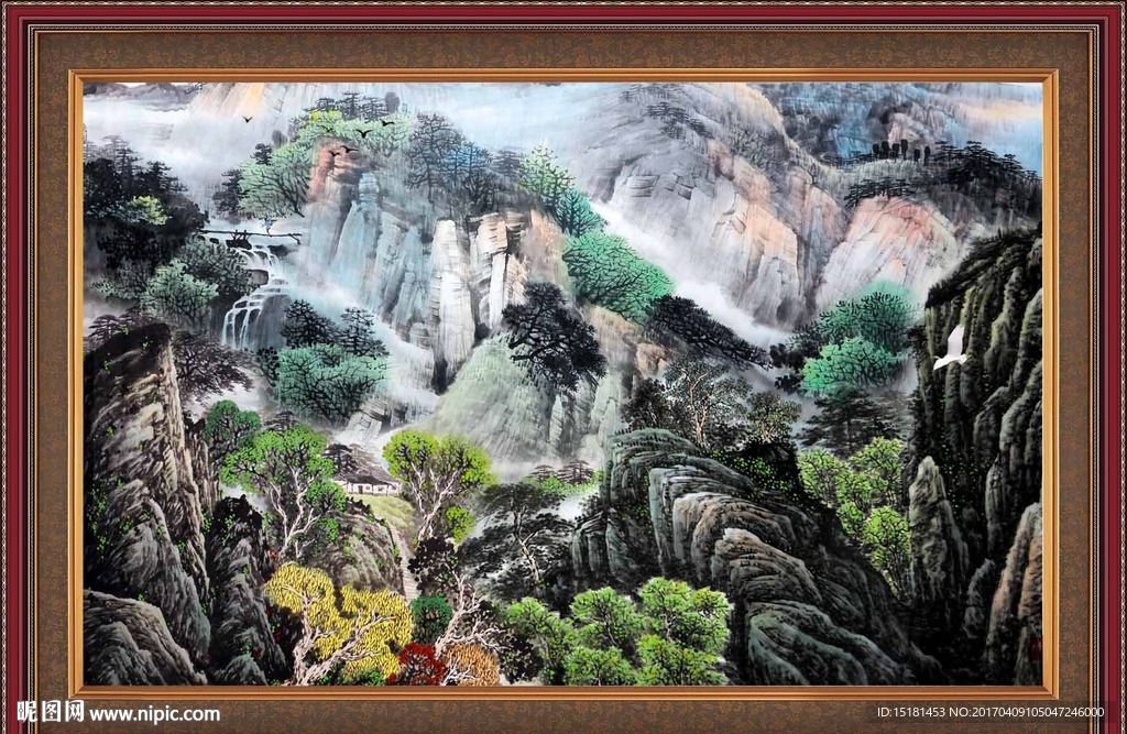 巨幅山水画