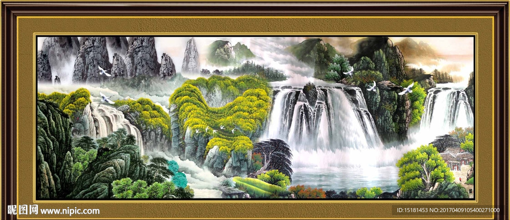 巨幅山水画