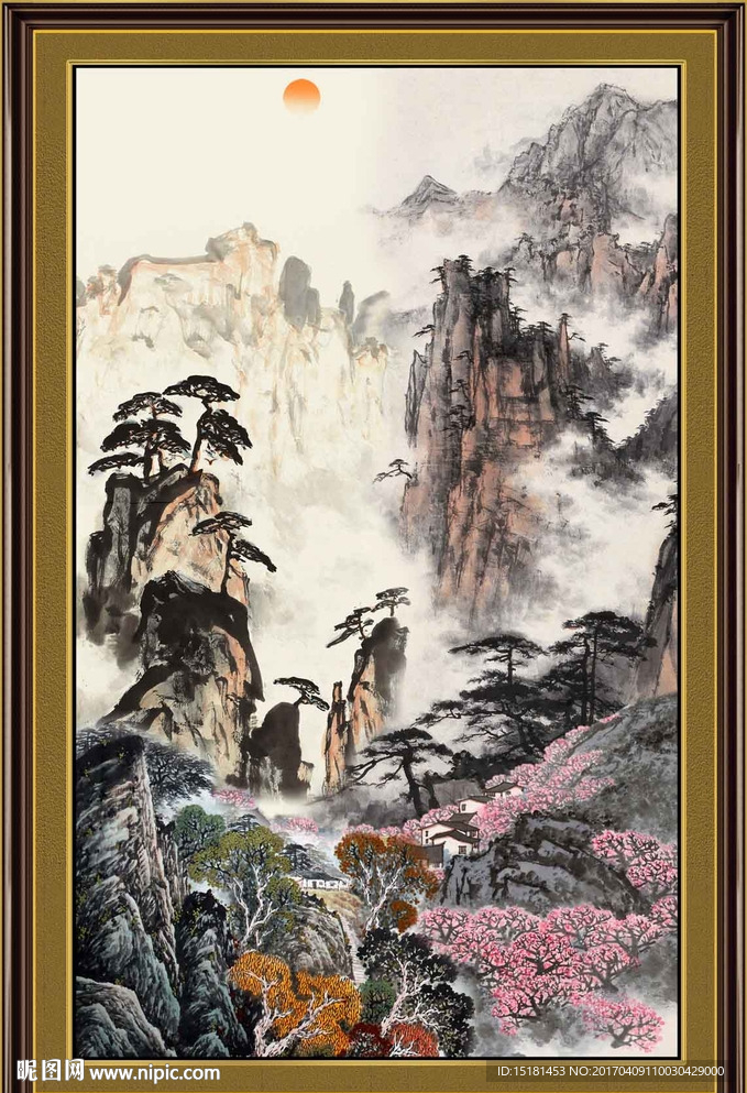 巨幅山水画