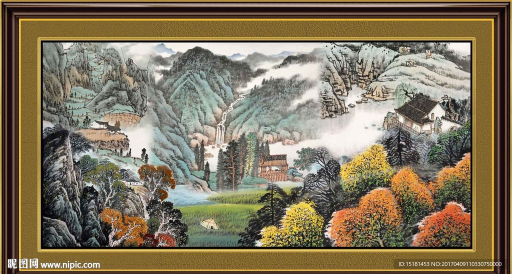 巨幅山水画