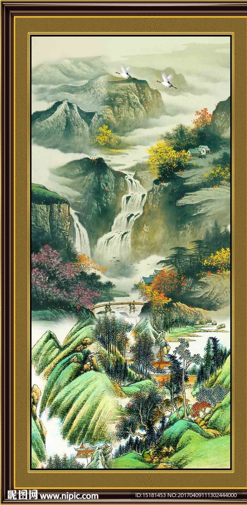 巨幅山水画