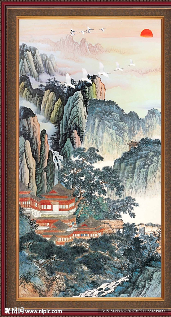 巨幅山水画