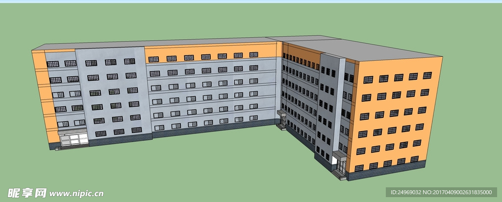 宿舍楼模型