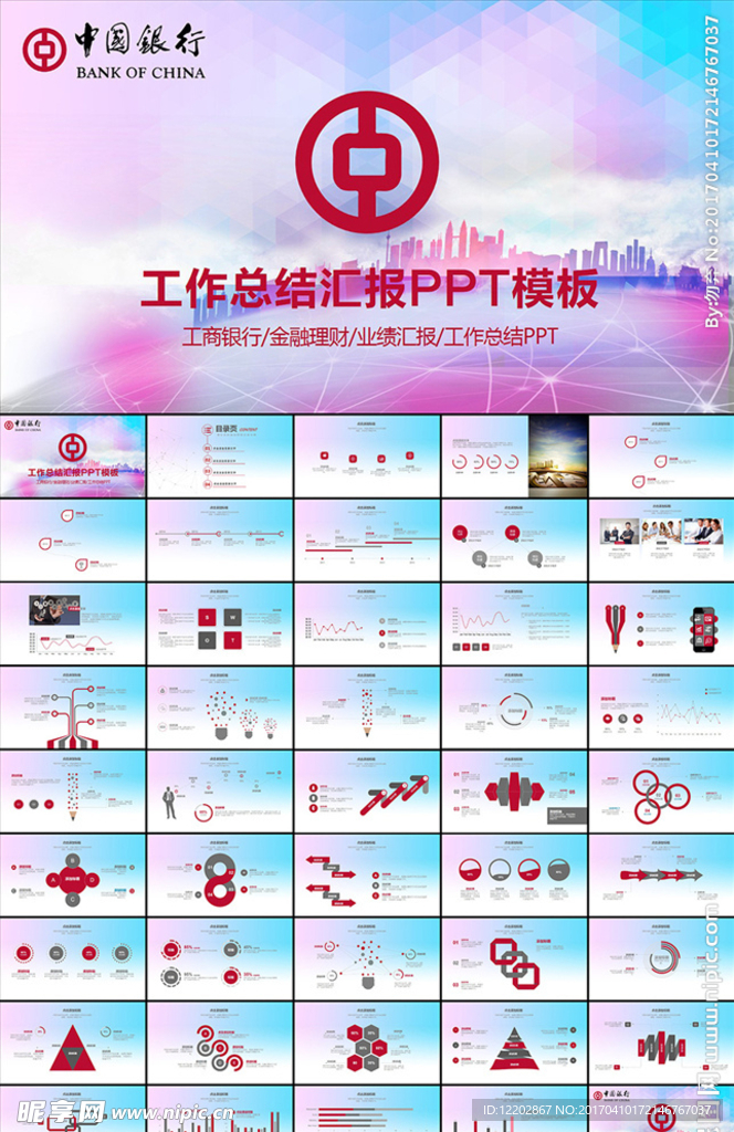 中国银行工作总结汇报PPT