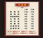 肥肥烧鹅价目表