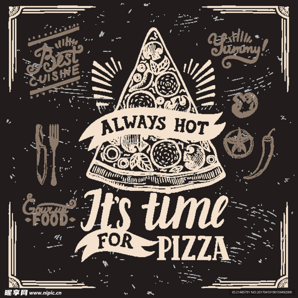 PIZZA披萨设计图片
