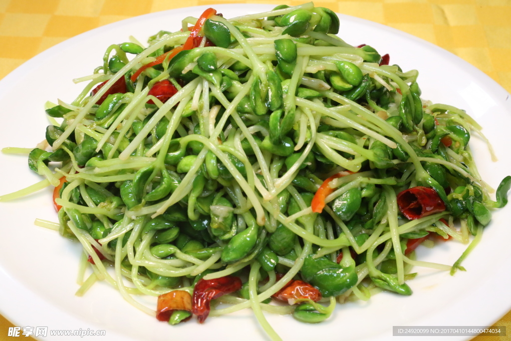 爆炒黑豆苗