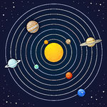 太阳系矢量星球图片
