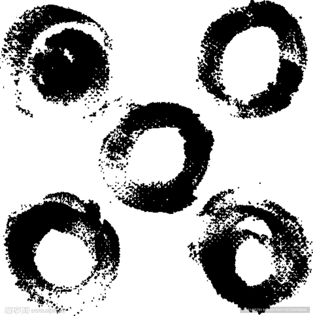 笔刷笔触矢量图片