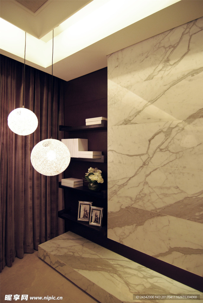 现代简约装饰实景图