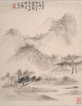 清戴本孝山水册页