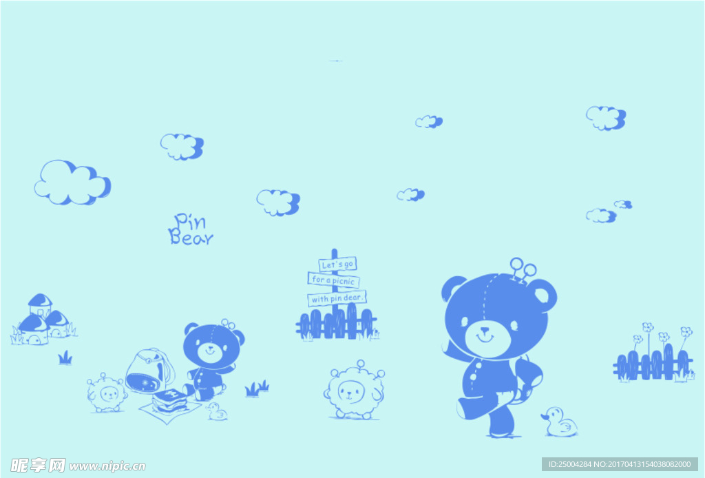 小熊壁画