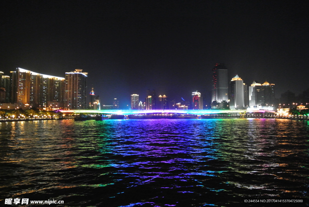 广州 珠江 夜景