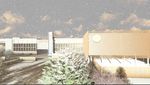 学校雪景动画