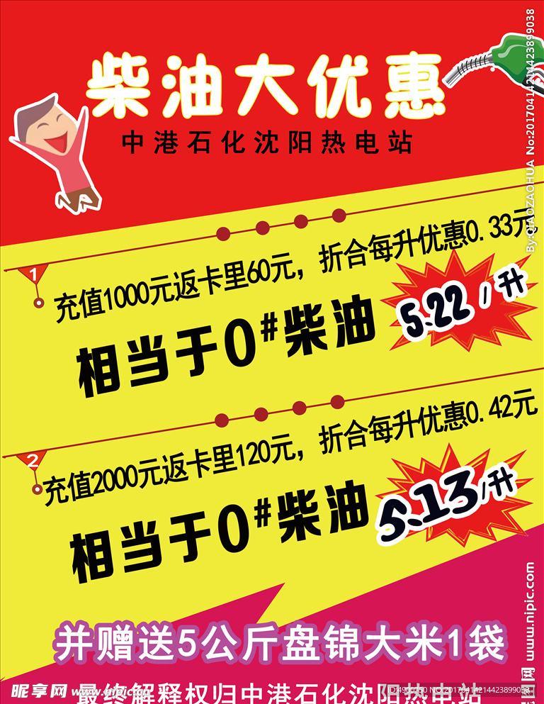 加油站优惠展板
