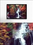 瀑布溪流装饰挂画