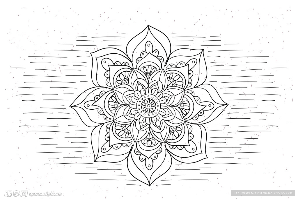 手绘花