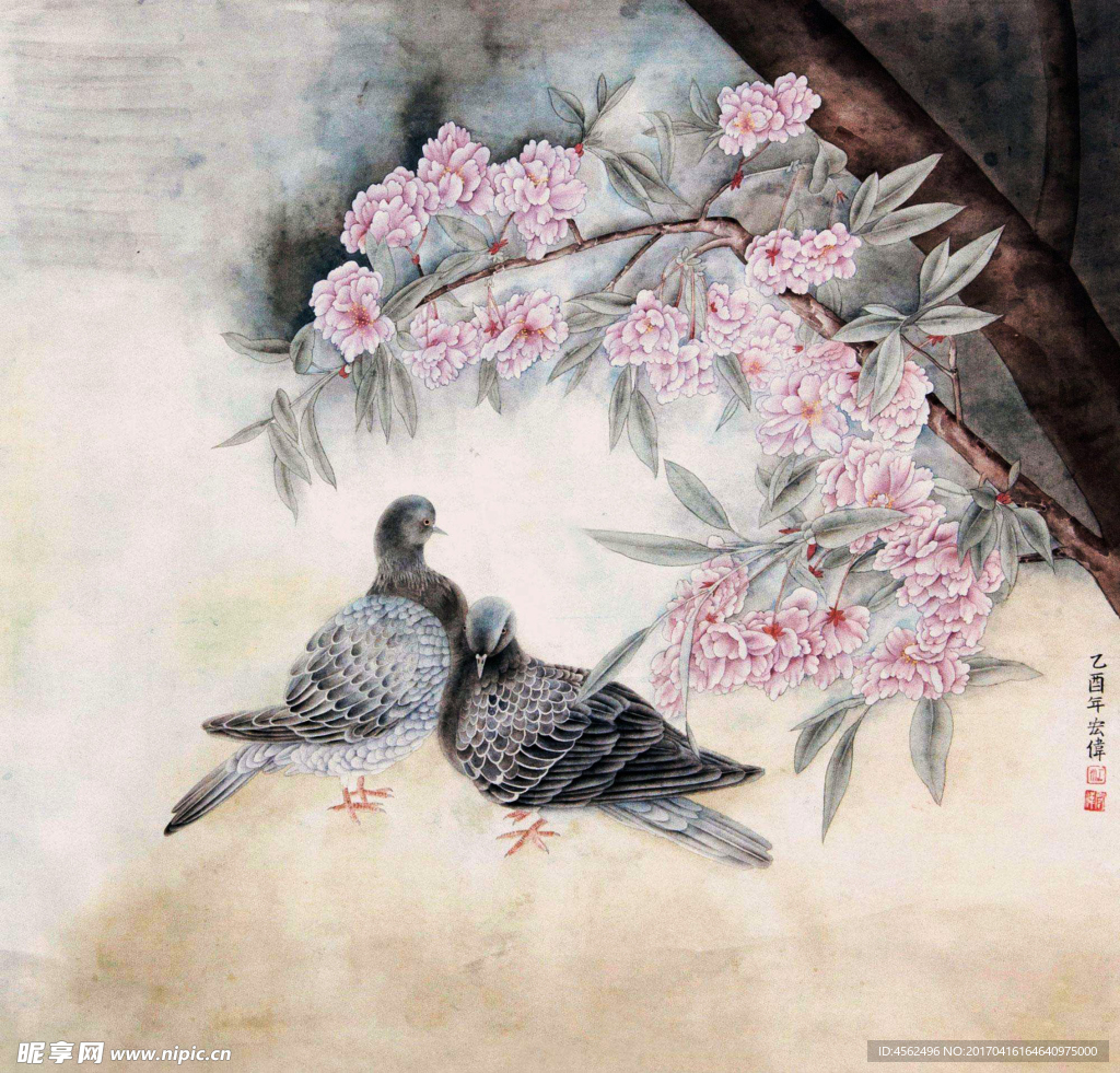 工笔花鸟