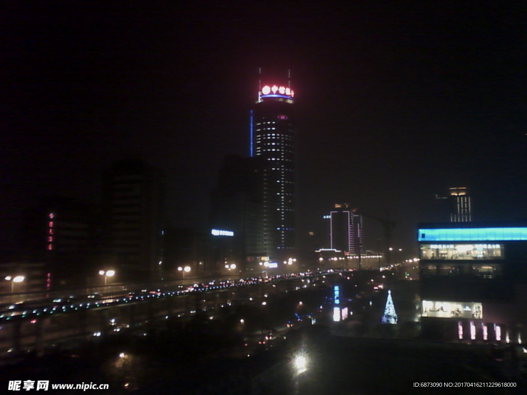 西安市南二环夜景