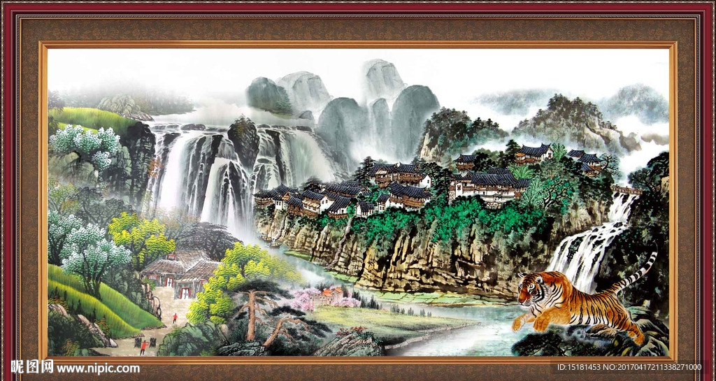 巨幅山水画