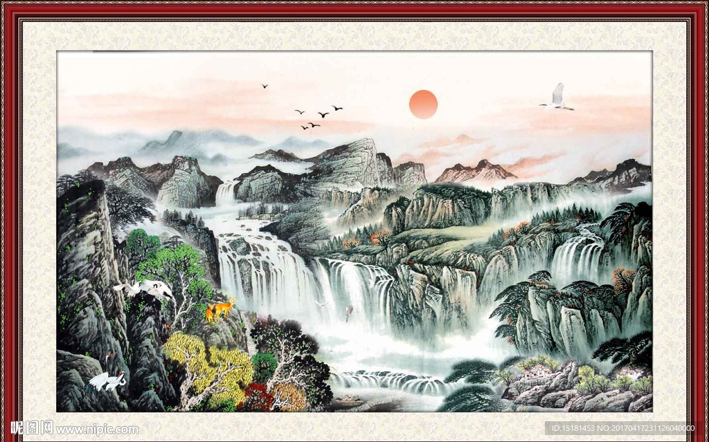 巨幅山水画
