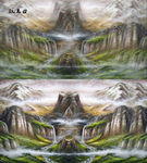 梦幻绘画山水风景视频