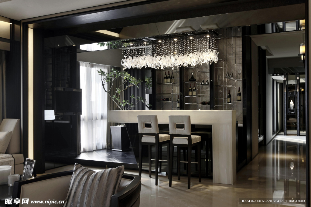 新中式风格装饰实景图