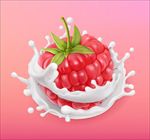 水果牛奶矢量