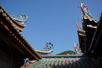 蓝天 寺庙 屋檐