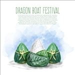 手绘粽子
