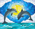 海豚矢量图