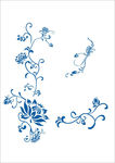 青花瓷花纹 底纹