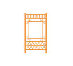 中式屏风 隔断 棱格