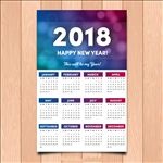2018挂历矢量图