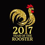 新年鸡矢量