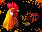 新年鸡矢量