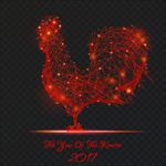 新年鸡矢量