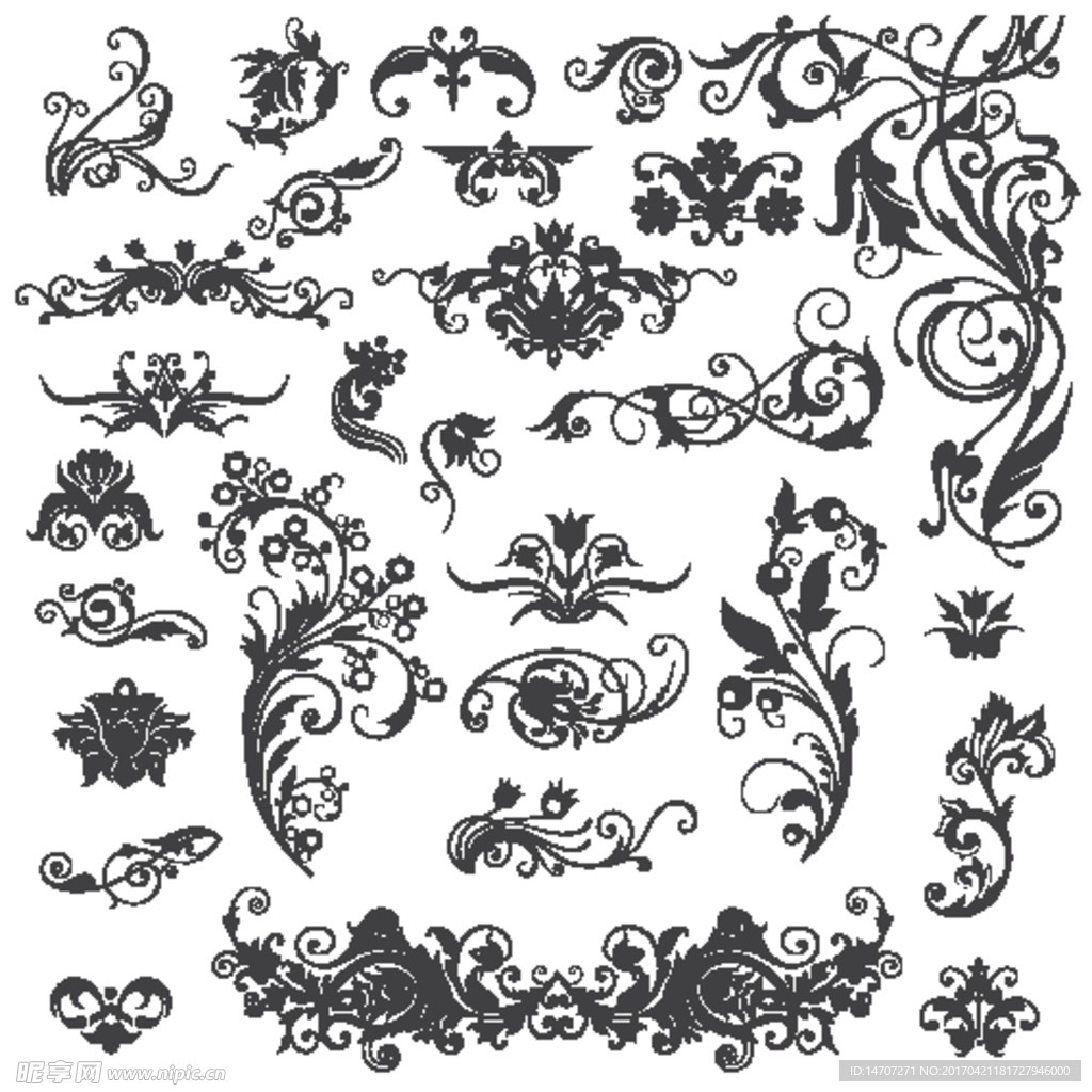 欧式花纹