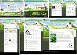 深绿色高尔夫网站模板